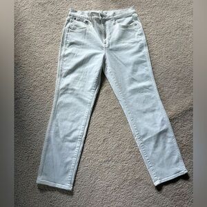 🎉 J.Crew 10” Vintage Slim Straight Jeans Size 29 White 🎉